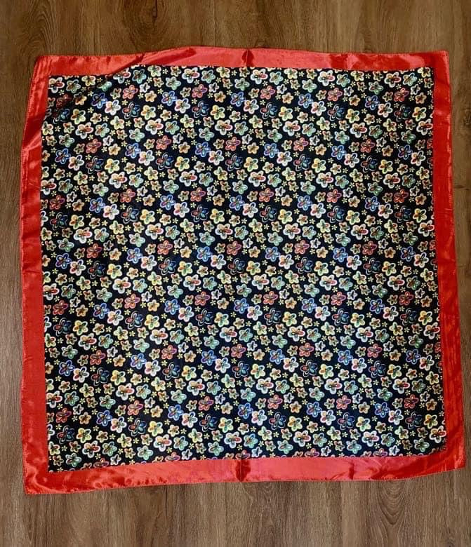 Red / Flowers Wild Rag - Sweetwater Boutique
