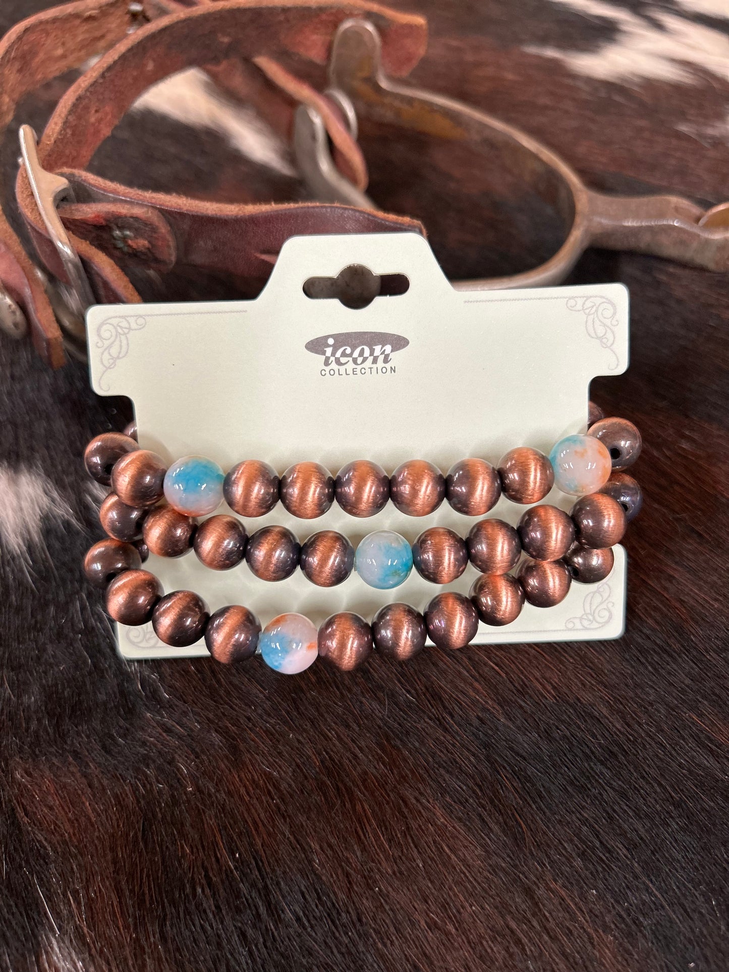 Odessa Coppertone & Blue Bracelets - Sweetwater Boutique