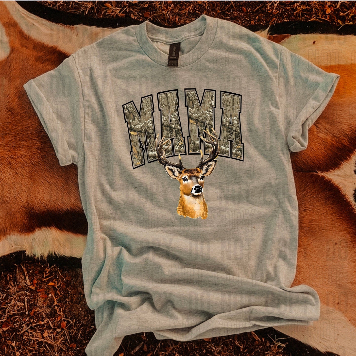Camo Mama Deer DTF Transfer