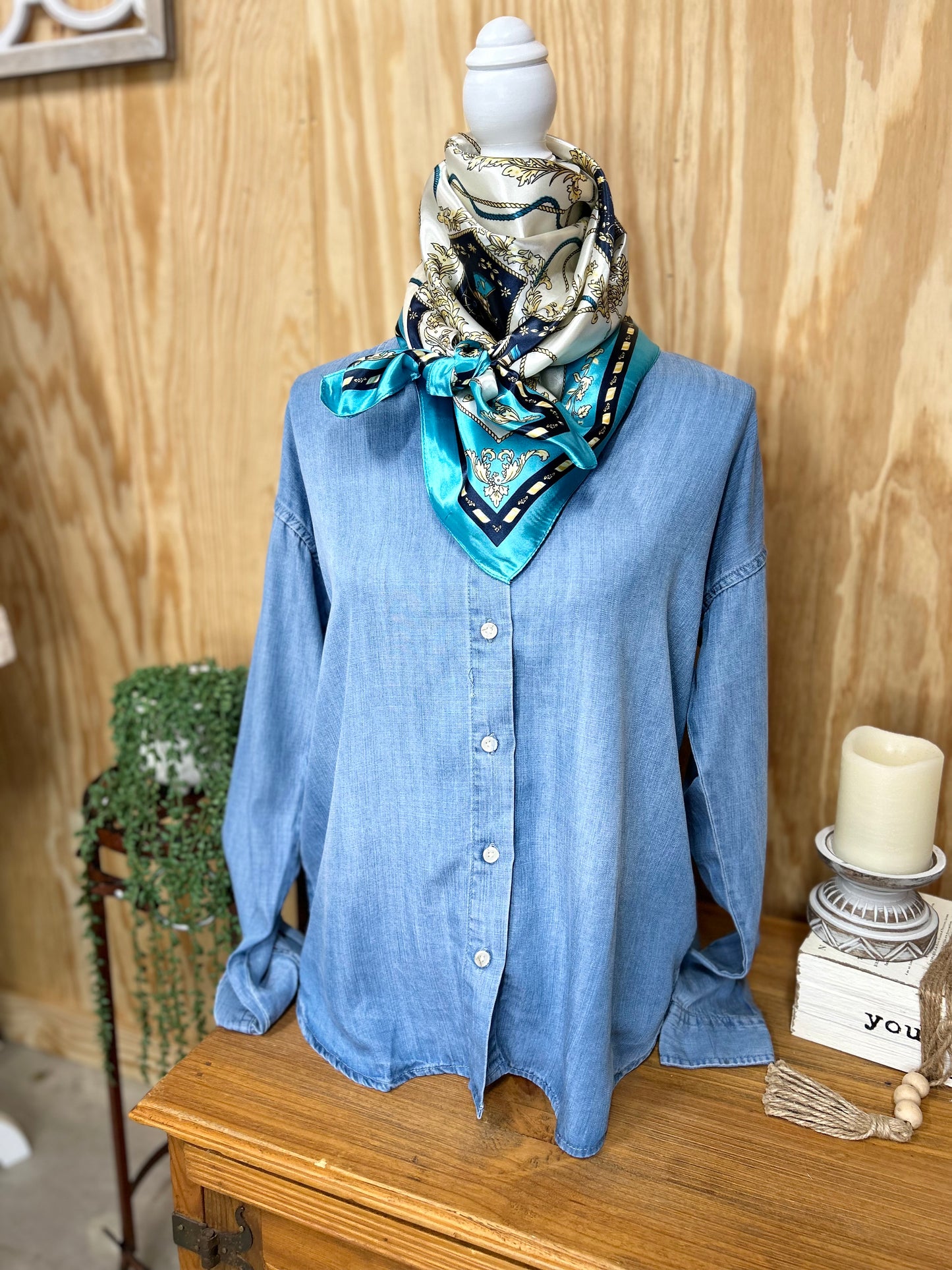 Ornate Turquoise & Navy - Sweetwater Boutique