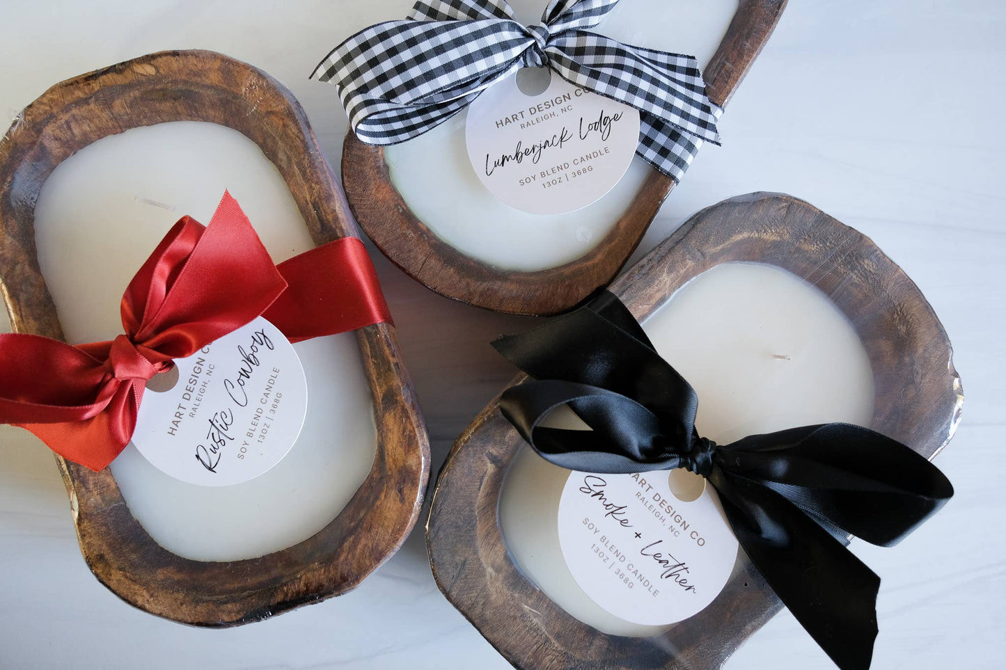 Smoke + Leather Candle