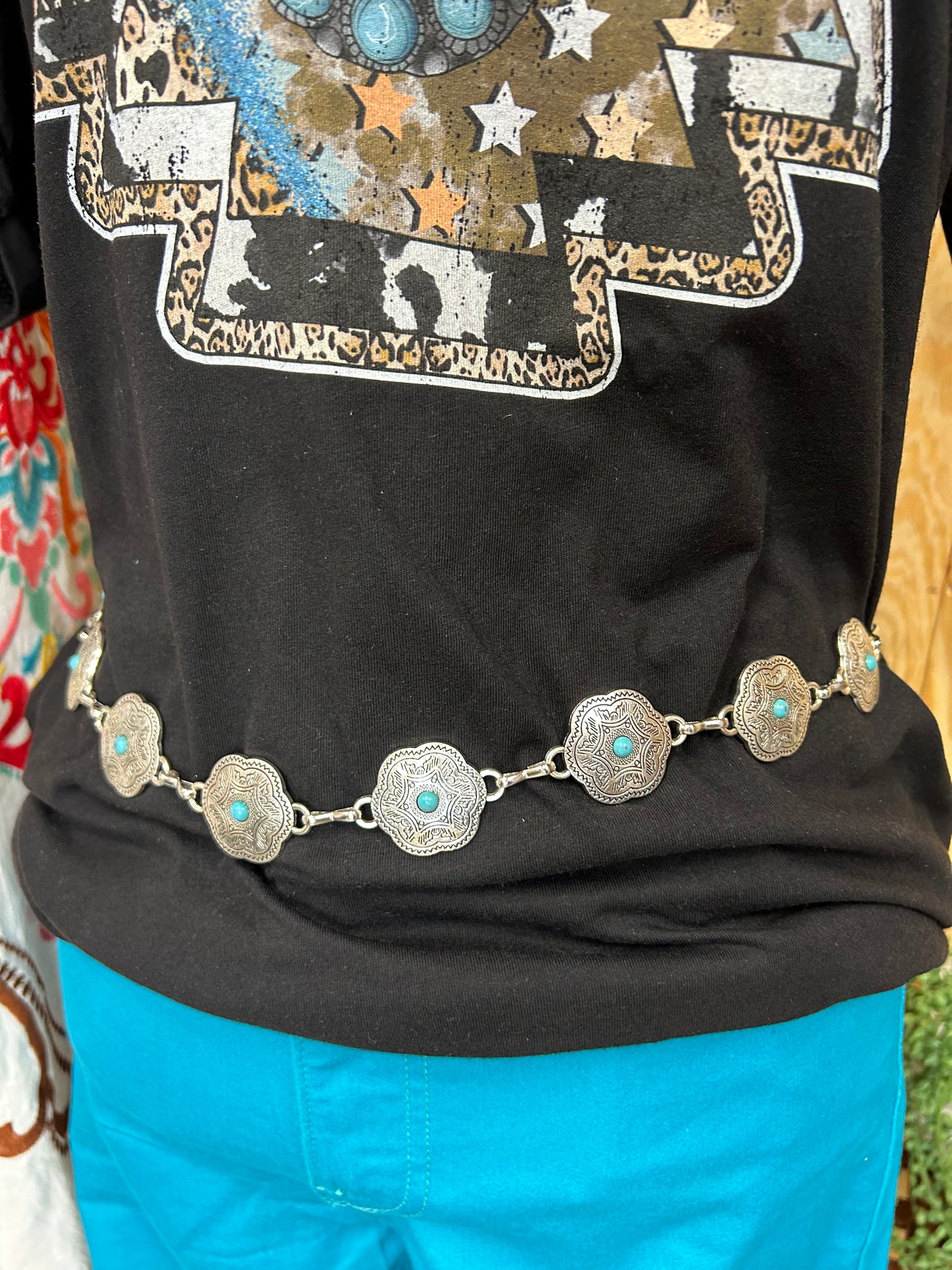 Tooled Concho Belt - Sweetwater Boutique