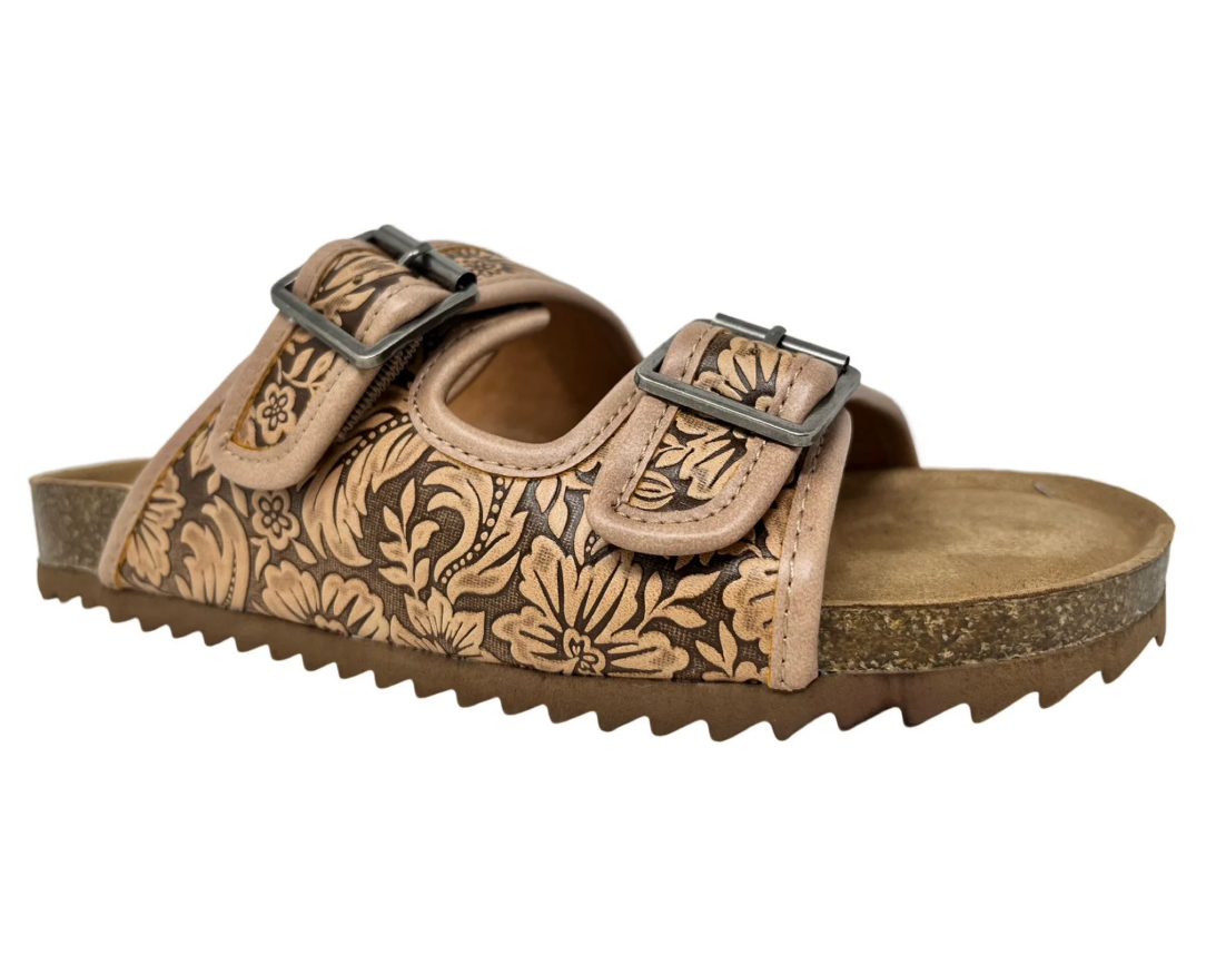 Berry Tooled Sandal - Sweetwater Boutique