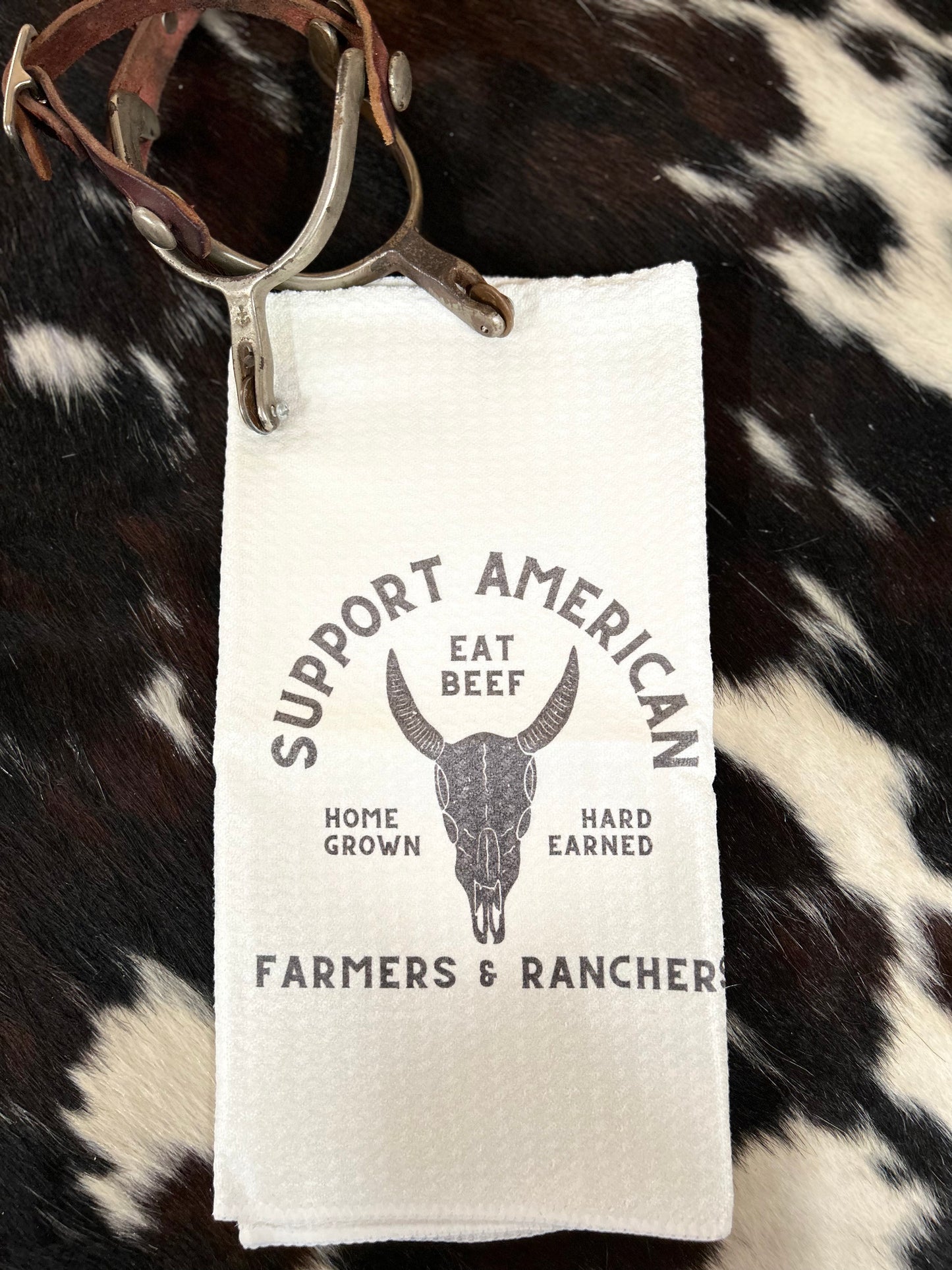 Support American Farmers and Ranchers Kitchen Towel - Sweetwater Boutique