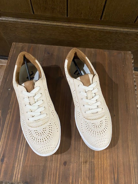 Cream and White Sneakers
