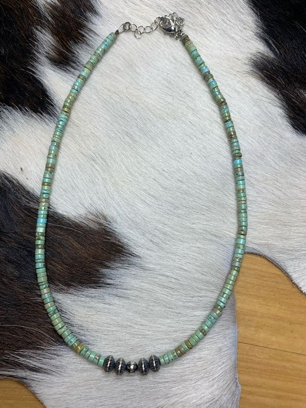 Heishi and Navajo Pearl Necklace - Sweetwater Boutique