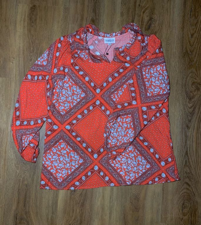 Gianna WCBandana Blouse - Sweetwater Boutique