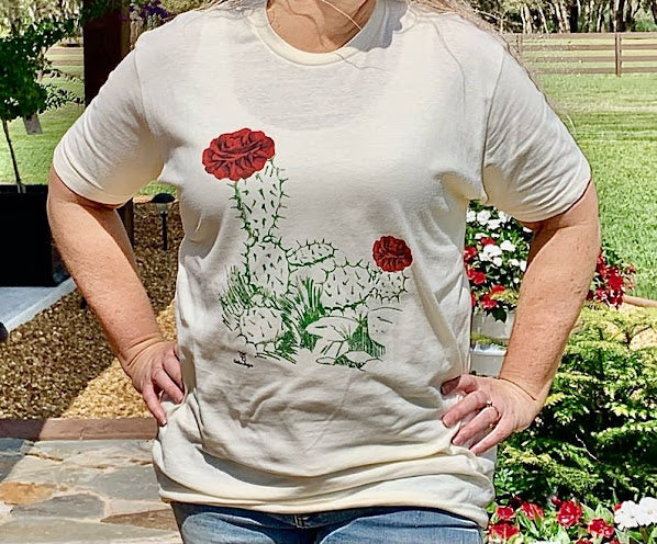 Cactus Rose Tee - Sweetwater Boutique