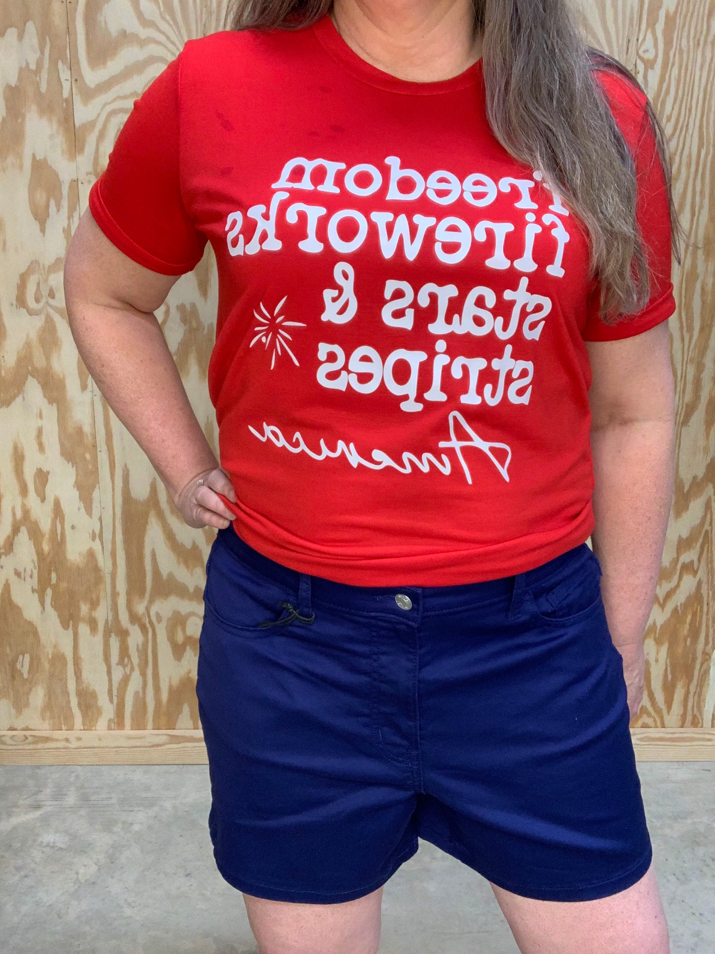 Freedom & Fireworks America Graphic Tee - Sweetwater Boutique