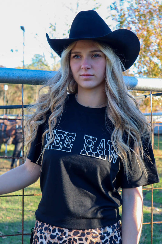 MK317 Yee Haw SS Toothbrush Embroidered Tee