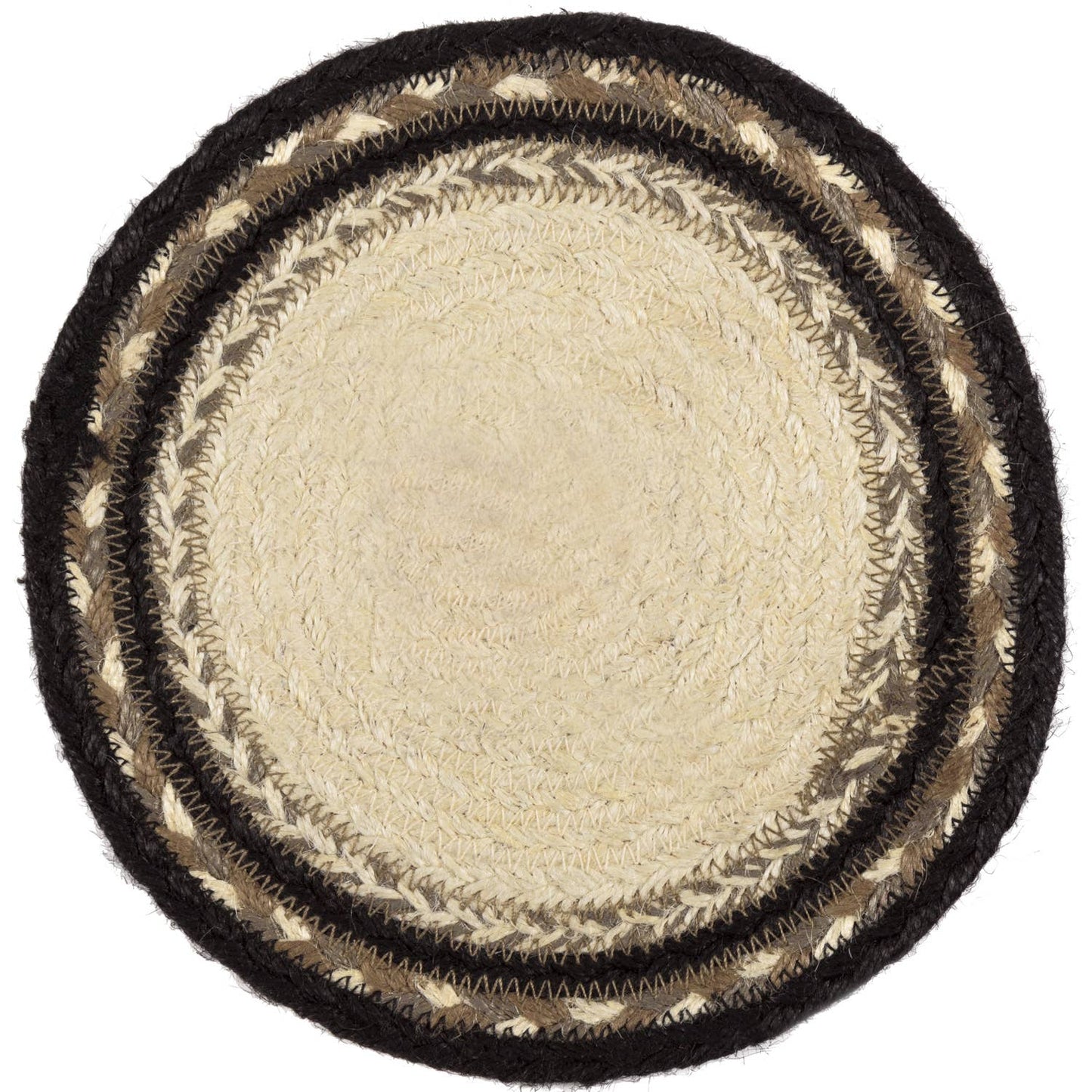 Charcoal Pig Jute Trivet 8"