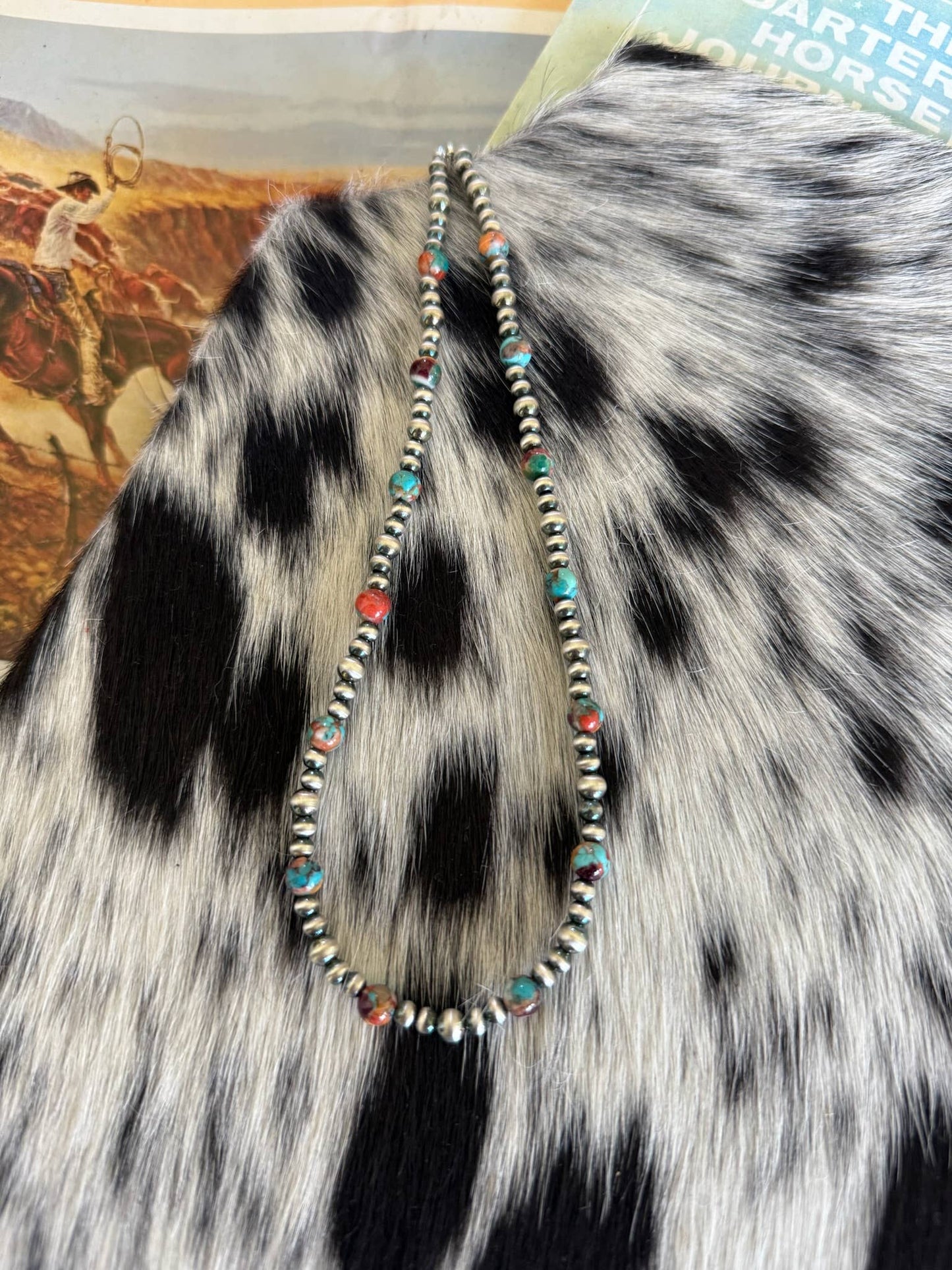 #009 Mixed Dahlia Beads with Sterling Pearls