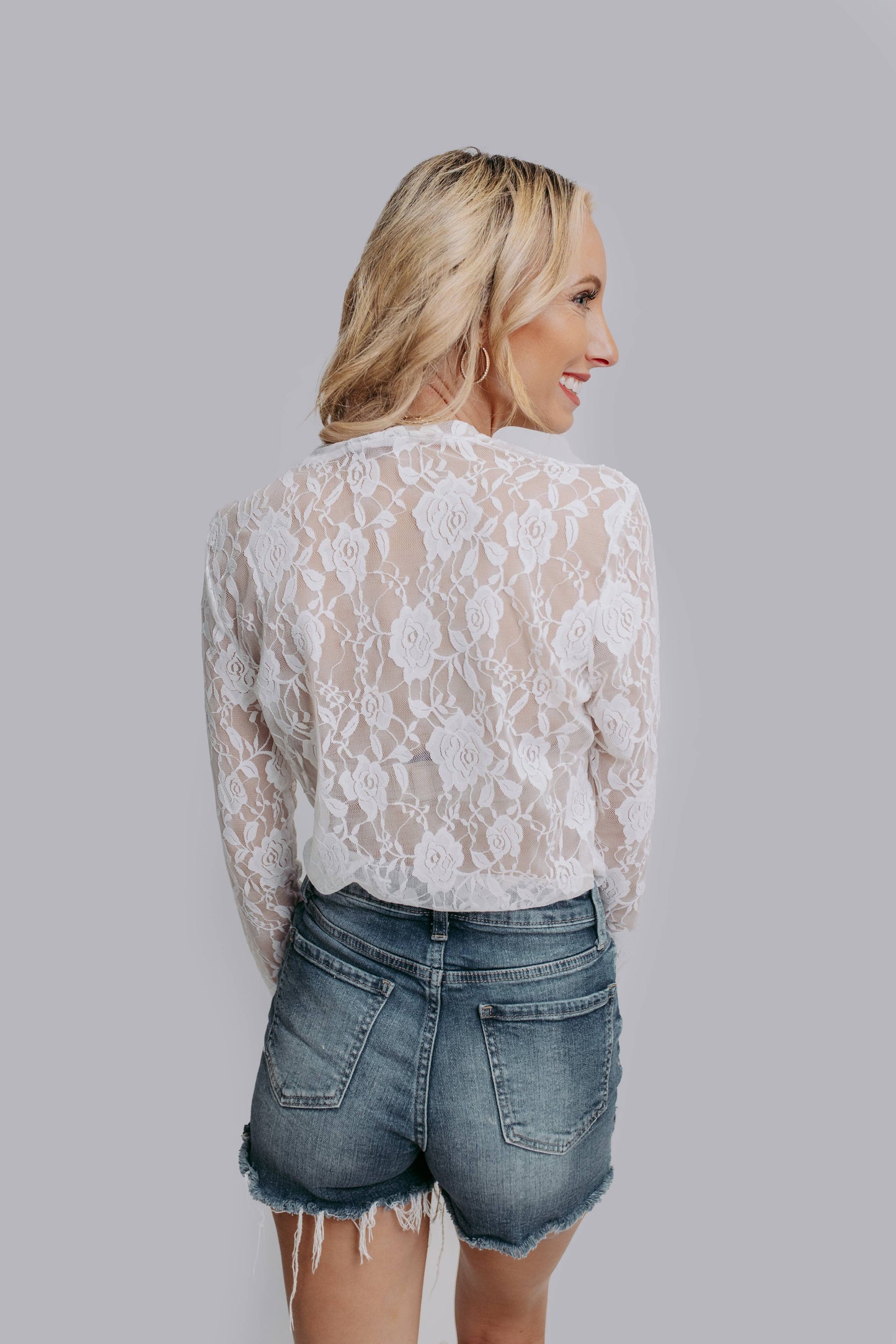 MK570 Roses Lace Top