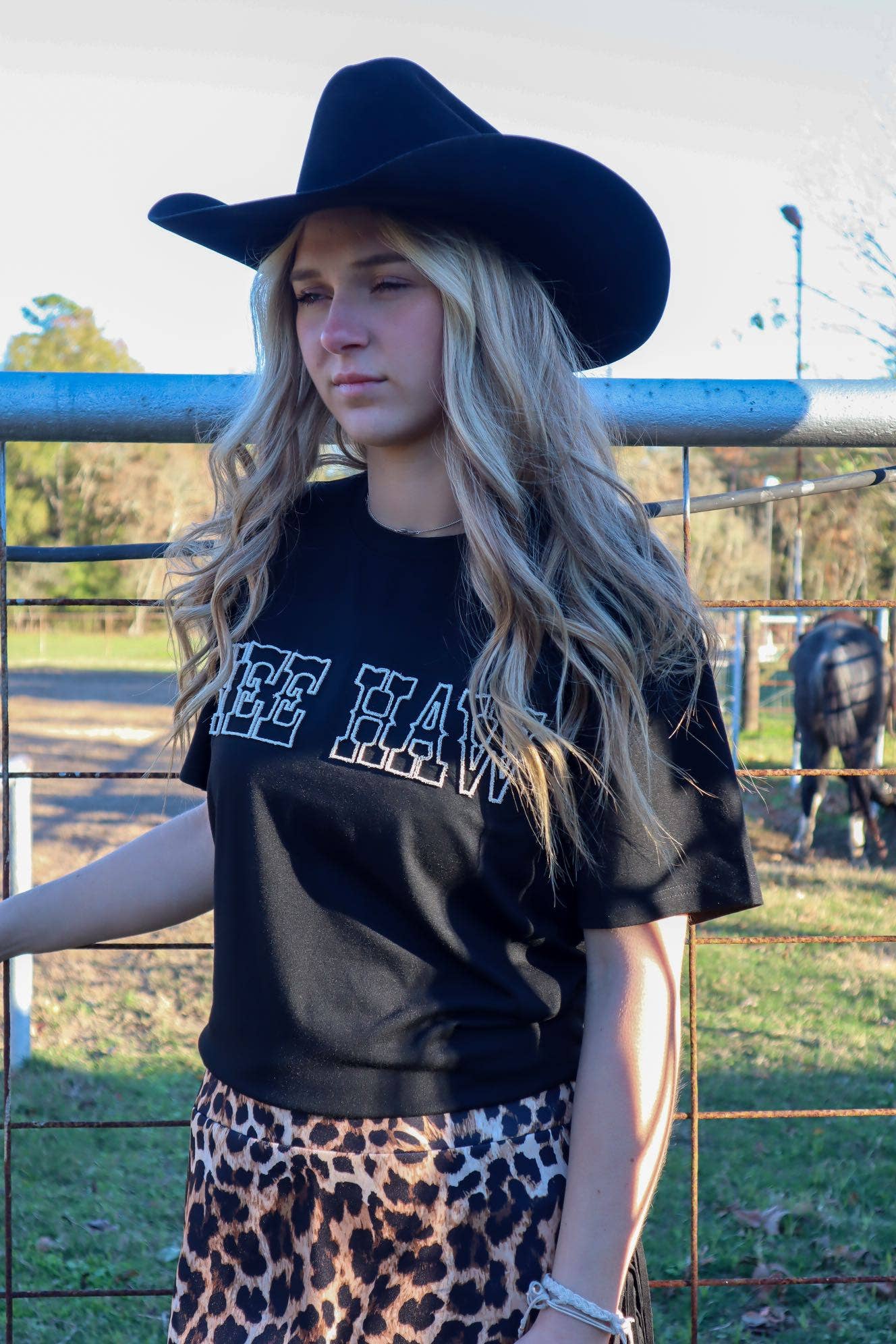 MK317 Yee Haw SS Toothbrush Embroidered Tee