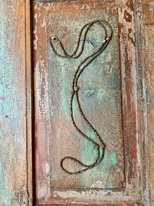 Iron Pyrite Necklace - Sweetwater Boutique 