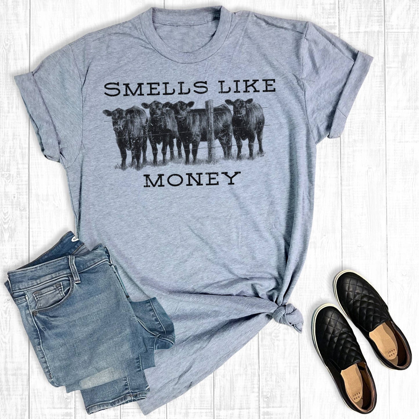 Cows Smells Like Money Tee