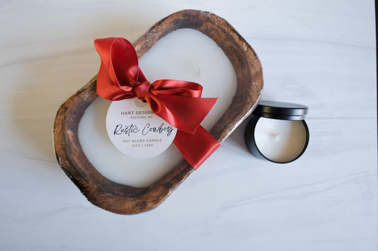 Rustic Cowboy Candle