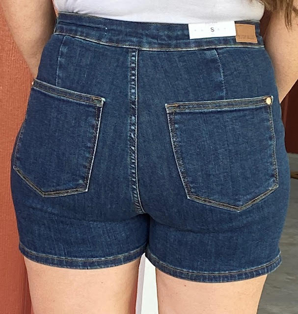 High Waist Clean Wash Denim Skort - Judy Blue - Sweetwater Boutique 