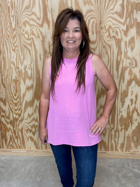 Pretty In Pink Tank - Sweetwater Boutique 