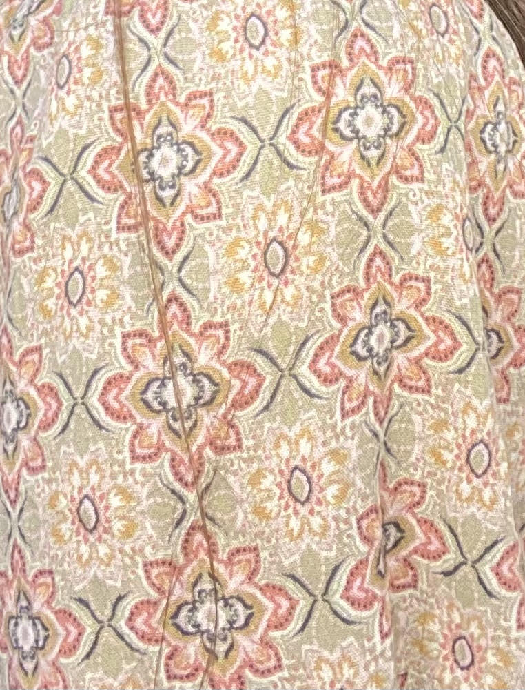 Medallion Print Ruffle Sleeve Dress - Sweetwater Boutique 