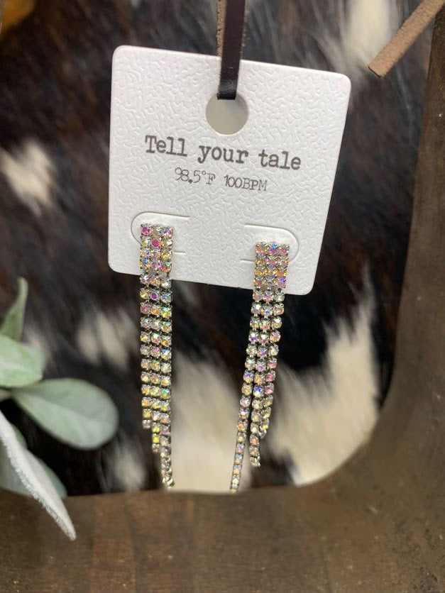 Tiered Sparkle Earrings - Sweetwater Boutique 