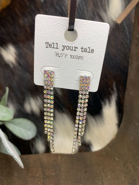 Tiered Sparkle Earrings - Sweetwater Boutique 