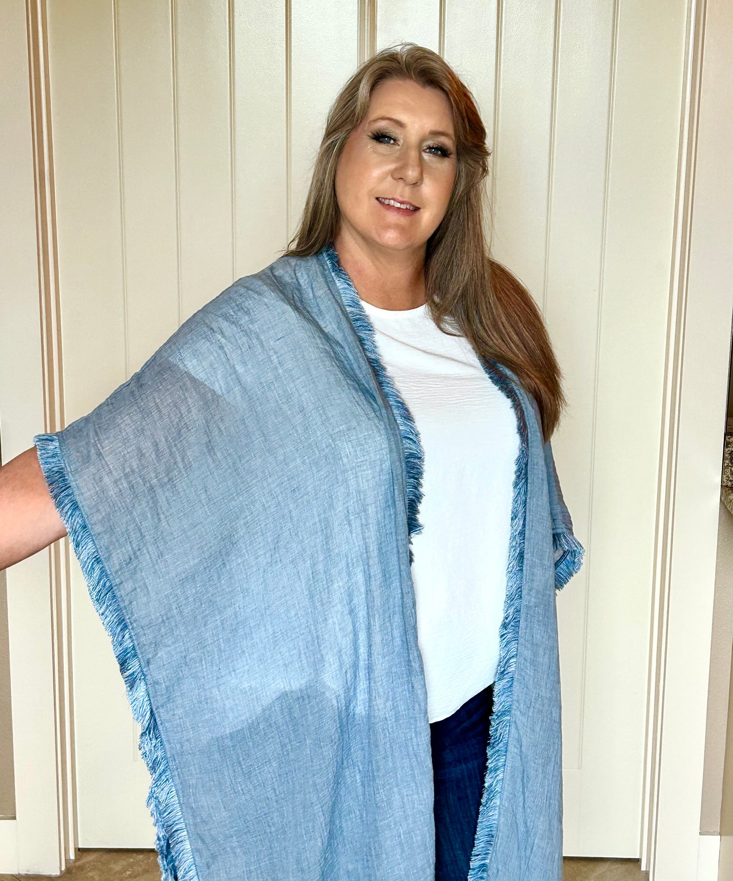 Chambray Kimono - Sweetwater Boutique 